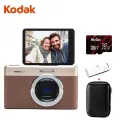 Kodak C1 Flip Screen 2.8-inch 13MP 26mm Wide Angle 1080P HD Ultra-thin Portable Selfie Digital Camera Brown Set (Camera + 32GB TF Card + Bag)