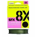 Плетеный шнур для рыбалки Sufix SFX 8X зеленый 135 м 0,37 мм 40,3 кг PE 5 (леска плетеная)