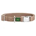 Ошейник для собак нейлон с металлической застежкой бежевый 45 – 65 см Hunter ALU-Strong Inari L NEW