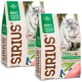 SIRIUS для взрослых кошек с чувствительным пищеварением с индейкой и черникой (1,5 + 1,5 кг)