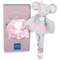 Балерина Мышка 30 см в подарочной коробке, Франция, Doudou et compagnie, Франция, Peluche Souris Ballerine Grise