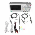 1014D ЖК-цифровой осциллограф Портативный 100 МГц 2-канальный генератор сигналов осциллографа