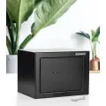 Сейф для денег и документов SAFEBURG SB-170KB BLACK ключевой замок, для дома/квартиры/офиса, 17х23х17 см
