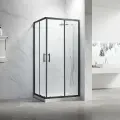 Душевой угол Veconi Rovigo RV-27B, 800х800х1900, черный, стекло прозрачное