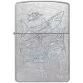 Зажигалка бензиновая ZIPPO 48595 Guy Harvey, серебристая, подарочная упаковка