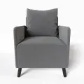 Кресло Будапешт серое, в зону ожидания, в гостиную, в хол, в кафе