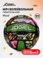 Волейбольный мяч любительский Jogel Mood, размер 5, цвет зеленый/черный