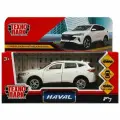 Машинка для мальчика металлическая Haval F7, длина 12 см, белый, Технопарк