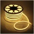 Неоновая светодиодная лента DLED 50м, 8х16мм, 220V AC, 120 LED/m, IP 67, гибкий неон, Теплый белый