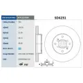 SANGSIN Диск тормозной передний NISSAN ALMERA N16, PRIMERA P11 SD4231