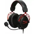 Компьютерная гарнитура HyperX Cloud Alpha, красный, игровые, jack 3.5 (+2x3.5), съемный микрофон