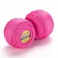 Пряжа Канарис (Canarias Yarnart) упаковка 10 мотков 20 г. 203 м. 100% мерсеризованный хлопок цвет 5001 ярко-розовый