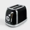 Тостер электрический, 685-815 Вт, 6 режимов, металл/пластик, черный, Vintage kitchen