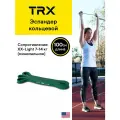 Фитнес-резинка, амортизатор TRX, зеленый, экстра легкое сопротивление