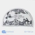 Коврик для дома SAVANNA Return to nature, 50×80 см, белый