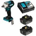 Гайковерт Makita DTW300RTE аккумуляторный 18В 330Нм - 1/2 (18V, 2 x 5.0Ah, Li-Ion)