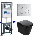 Комплект унитаз с инсталляцией WELTWASSER MARBERG 410 + SALZBACH 043 MT-BL + MAR 410 RD-CR