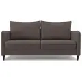 Диван-кровать раскладной PUSHE Фьорд Smart 160, велюр, коричневый Balance 235