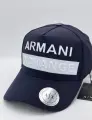 Бейсболка, Armani Exchange, твёрдый лоб, темно-синего цвета