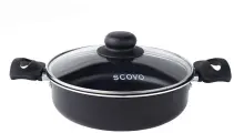Жаровня Scovo Consul, с крышкой, с антипригарным покрытием, 24 см