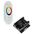 Контроллер Ecola для RGB ленты, 12 – 24 В, 18 А, пульт ДУ, белый