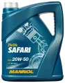 Минеральное моторное масло Mannol Safari 20W-50, 4 л Api Sl/CF