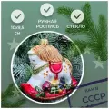 Irena-Co елочная игрушка, стекло Лошадка-качалка (9,5х10х6см)