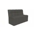 Диван кухонный K-home Квадро, 125 см, кожзам серый