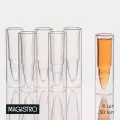 Стопка Magistro Пуля 30 мл, 3,5х11 см, 6 шт, двойные стенки, прозрачный