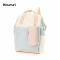 Рюкзак Himawari 1027-05 молочный с серым и розовым пастельными