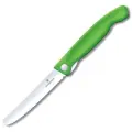 Нож кухонный Шеф-нож VICTORINOX Swiss Classic, лезвие: 11 см, зелeный