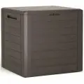 Ящик сундук садовый для хранения вещей Prosperplast Woodebox 140 л, темно-коричневый (MBWL140-440U)