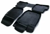 Комплект ковриков в салон SRTK LD. LAR.01X35 для LADA Largus, LADA 2108 2012-2020 г, 4 шт. черный