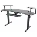 Стол для компьютера (для геймеров) с подставкой под клавиатуру и электрической регулировкой по высоте Eureka ERK-ES71-B-EU