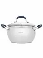 Кастрюля со стеклянной крышкой SATOSHI Альба, 5,1 л, нержавеющая сталь, для индукционной плиты