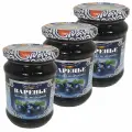 Варенье черная смородина ТМ Экопродукт, 3 баночки по 325гр
