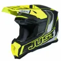 Шлем кроссовый JUST1 J22 Carbon Fluo карбон/Hi-Viz желтый/матовый, L