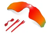 Glintbay поляризованные фотообои с резиновыми насадками и ушными носками для Oakley радар EV дорожные солнцезащитные очки-несколько цветов, Fire Red