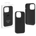 Чехол оригинальный для Apple iPhone 15 Pro Max Silicone Case Black, с поддержкой беспроводной зарядки, черный