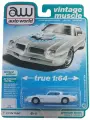 Машинка AUTO WORLD 1:64 1976 Pontiac Firebird white diecast alloy car model gifts