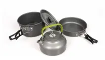 Набор посуды DS Cooking set DS-308, анодированная, 5 предм, складные ручки