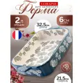 Форма для запекания Loraine, керамика, универсальная, зеленая, для посудомойки