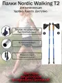 Nordic Walking T2 Палки для скандинавской ходьбы телескопические, синие