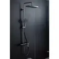 Душевая стойка со смесителем и тропически душем Gappo G2496-19 оружейная сталь