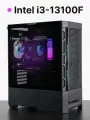 Игровой системный блок ProMid1054: I3-13100F, DDR5 16Gb, SSD 500GB, RX 7600, 600W, AirB, Windows 11 Pro