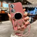 Чехол OPPOReno11, для OPPOReno13, с ремешком астронавта, цвет камелия красная