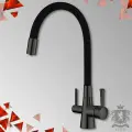 Смеситель для кухни под фильтр KERN 2019 , цвет вороненая сталь