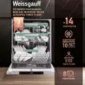Встраиваемая посудомоечная машина с авто-открыванием, инвертором Weissgauff BDW 6151 Inverter Touch AutoOpen Timer Floor