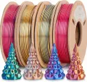 Набор из 4 катушек 0.25 кг пластика для 3D принтера PLA Silk Tri Color 1,75 мм (Eryone) разных цветов - Тип 1