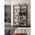 Стеллаж лофт BRUNO DOUBLE 7 полок (210х134х34см) Дуб Веллингтон